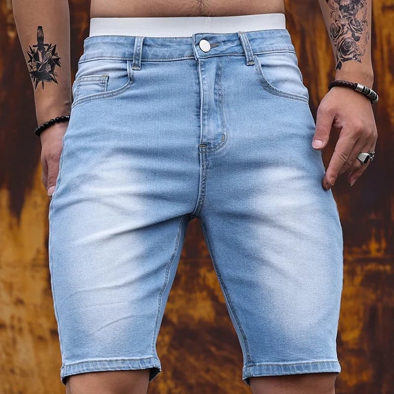 TRENDY Stretch Denim Shorts